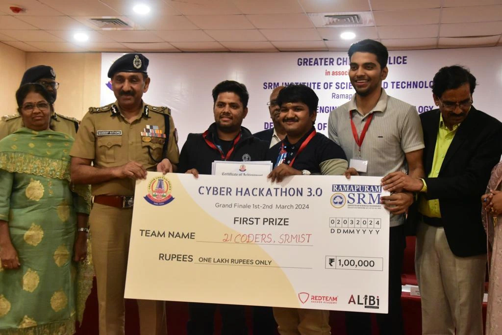 CKCET Students Team leads to Cyber Hackathon 3.0 victory